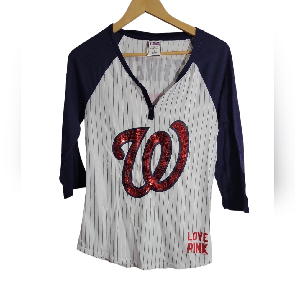🎉 5 for $25 - Victorias Secret Nats Baseball Tee